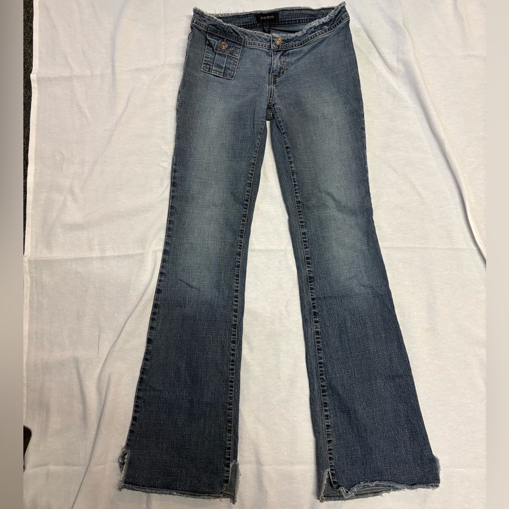 bebe Classic Blue Flare Jeans